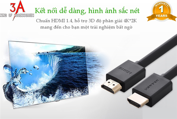Dây HDMI 15M cao cấp  4k 2k HDMI chính hãng Ugreen UG-10111