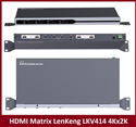 HDMI Matrix Switcher 4x4 LKV414 4K2K chính hãng LenKeng