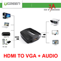 HDMI to VGA Audio converter adapter chính hãng Ugreen 40227