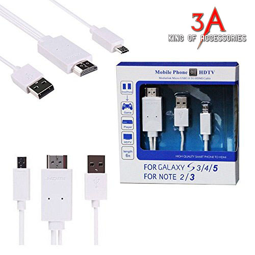 Kết nối galaxy s5 với tivi - cáp MHL chuẩn micro usb to HDMI