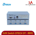 KVM Switch 4 port VGA usb and ps2 auto chính hãng DTECH DT-8041